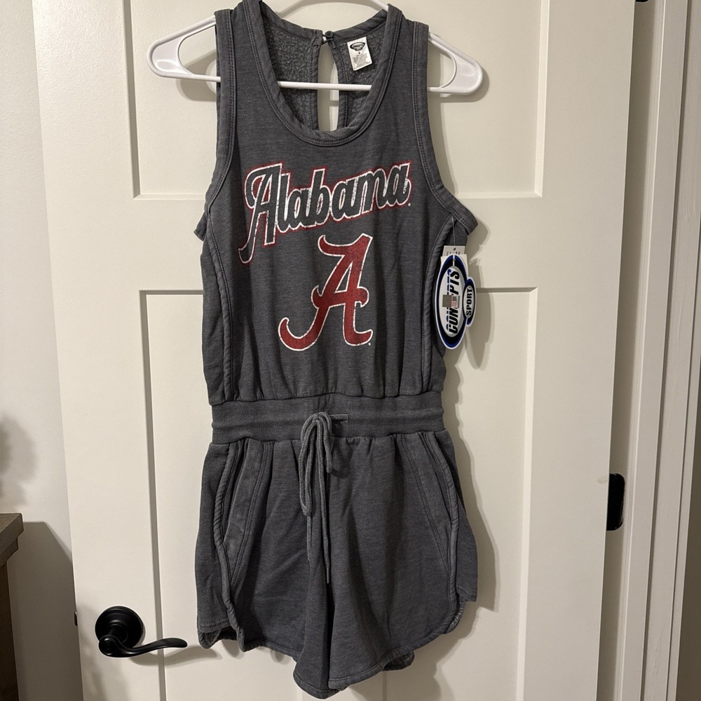 Concepts Sports Alabama Crimson Tide Romper Women's Small Sleeveless Gray/Red